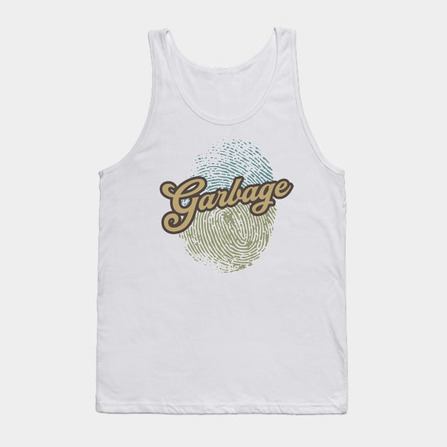 Garbage Fingerprint Tank Top by anotherquicksand